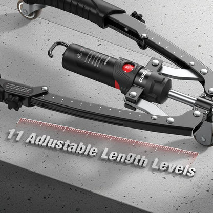 3 in 1 Adjustable Chest Twister & Arm Trainer with Ab Roller for Home Gym