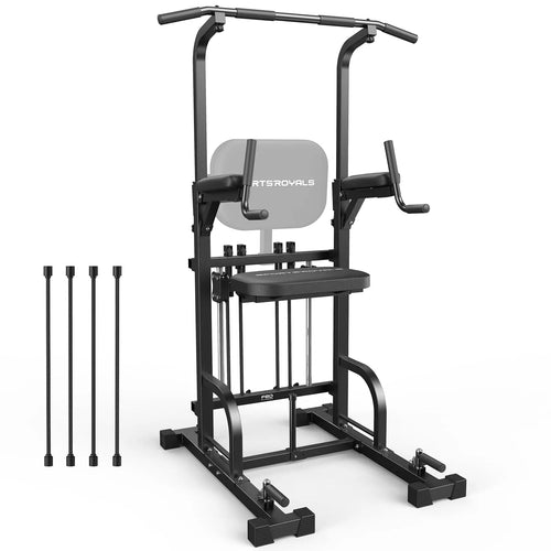 Adjustable Power Tower Pull Up & Dip Station for Full Body Workout