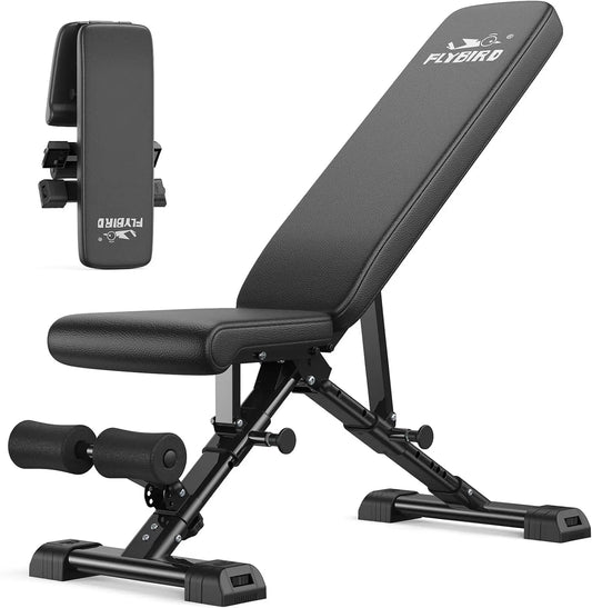 Adjustable Foldable Weight Bench for Home Gym 800 lbs Capacity