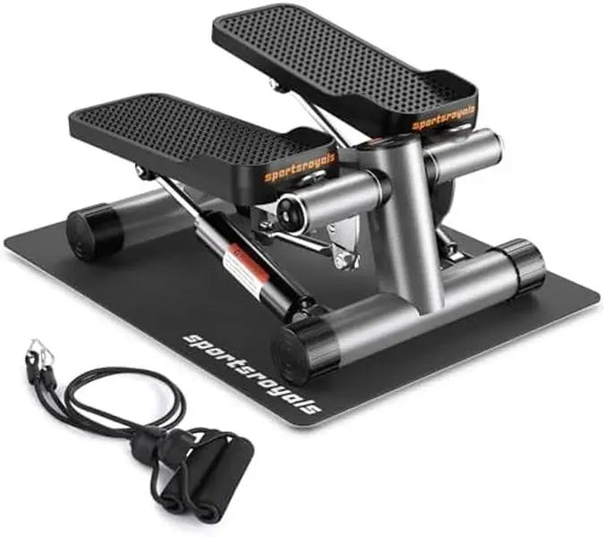 Twist Mini Stair Stepper with Resistance Bands for Full Body Workout